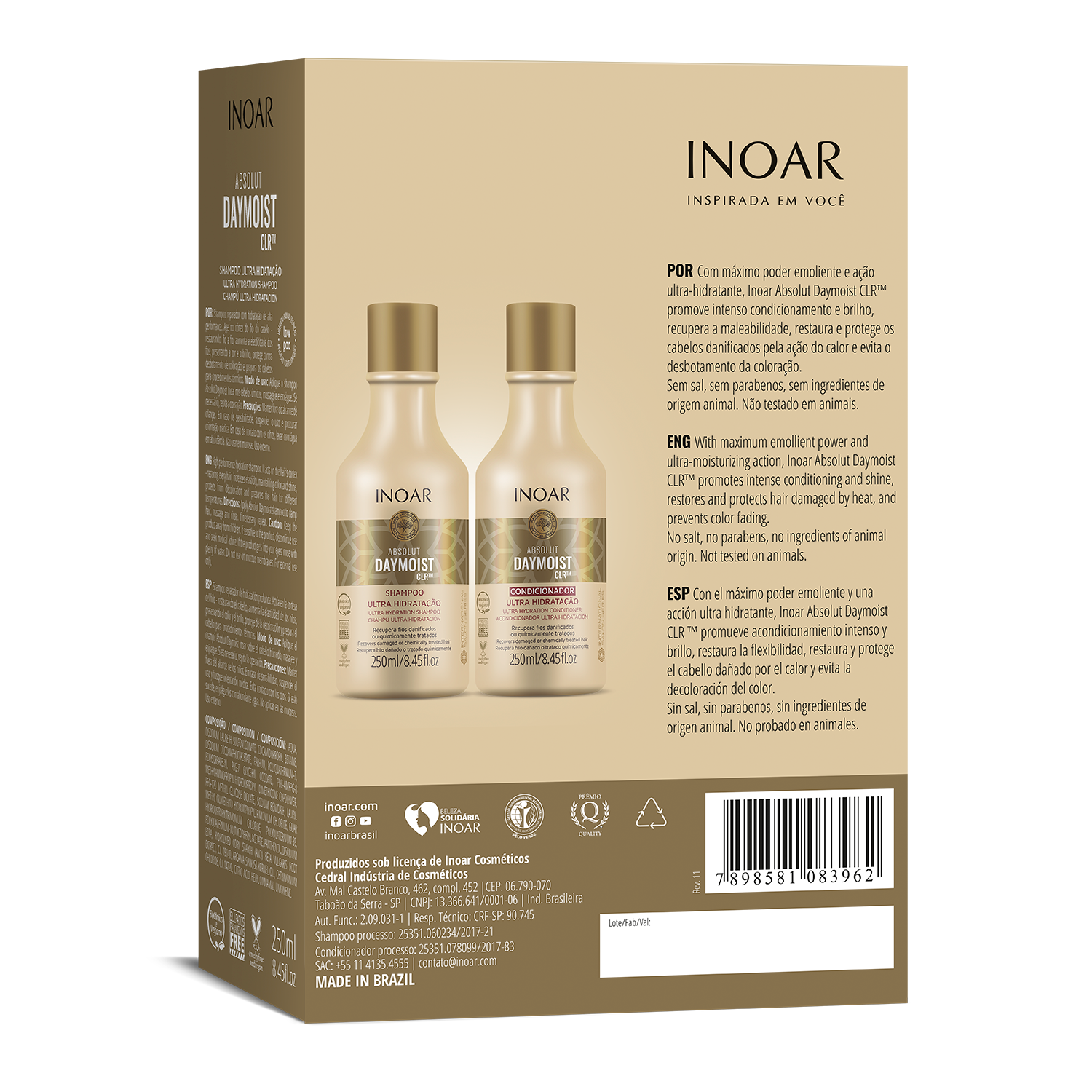 Inoar - Daymoist Kit 250ml