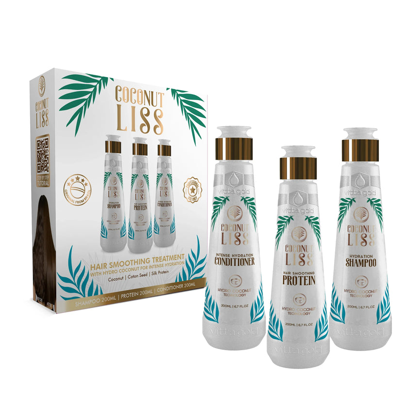 Vitta Gold - Coconut Liss Hair Straightening Kit 200ml