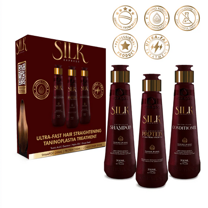Vitta Gold - Silk Express Ultra-Fast Hair Straightening Treatment Kit 200ml