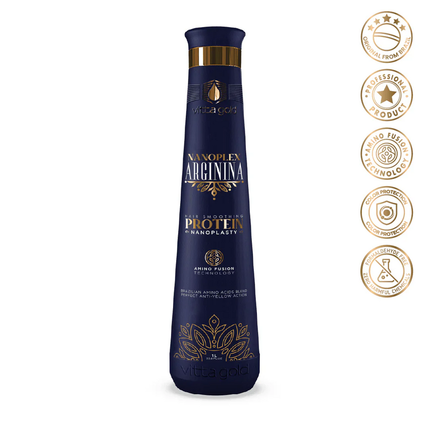 Vitta Gold - Nanoplex Arginina Hair Straightening Nanoplastia Protein 1L