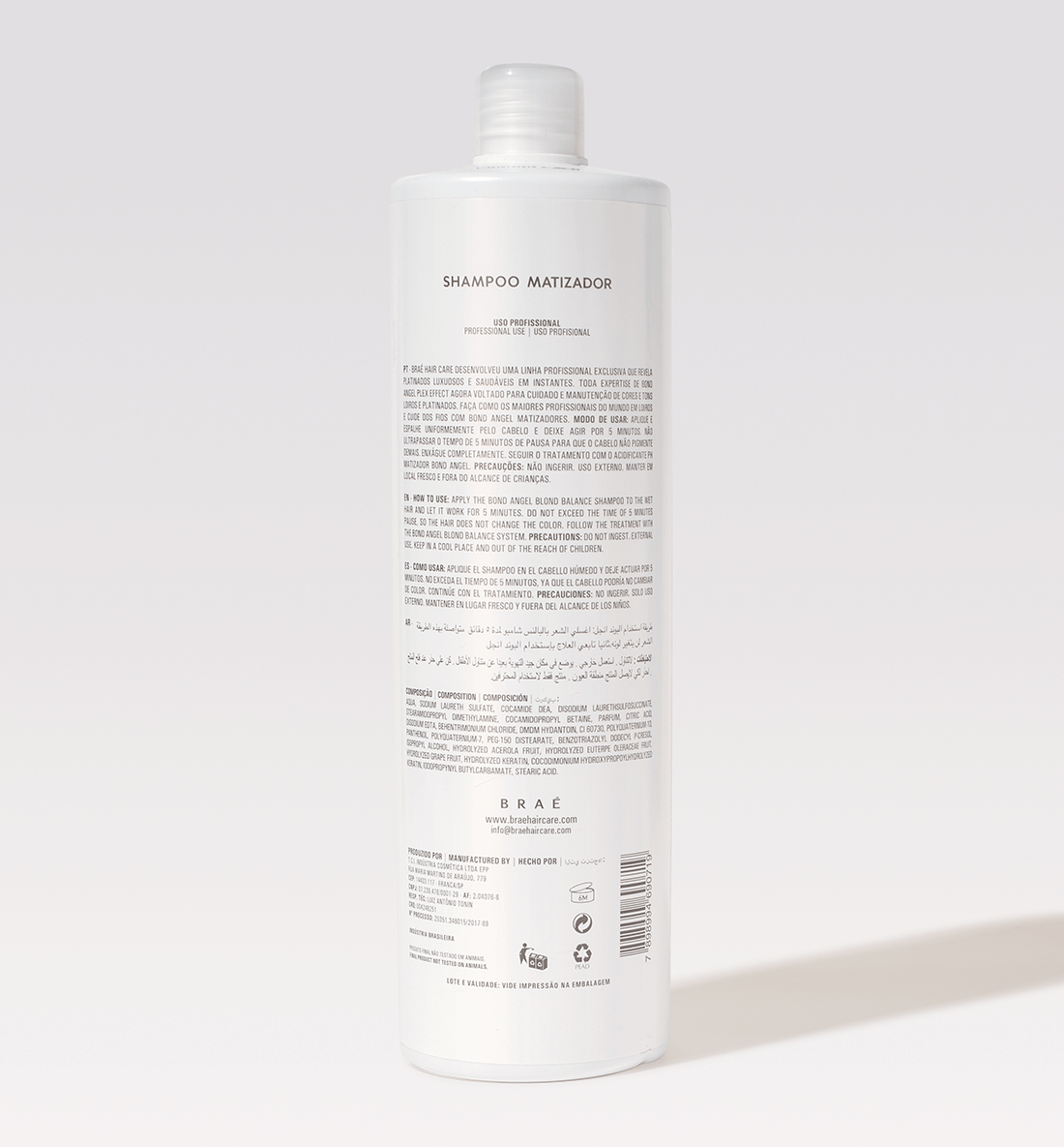 BRAE - Toning Shampoo, Professional 1L